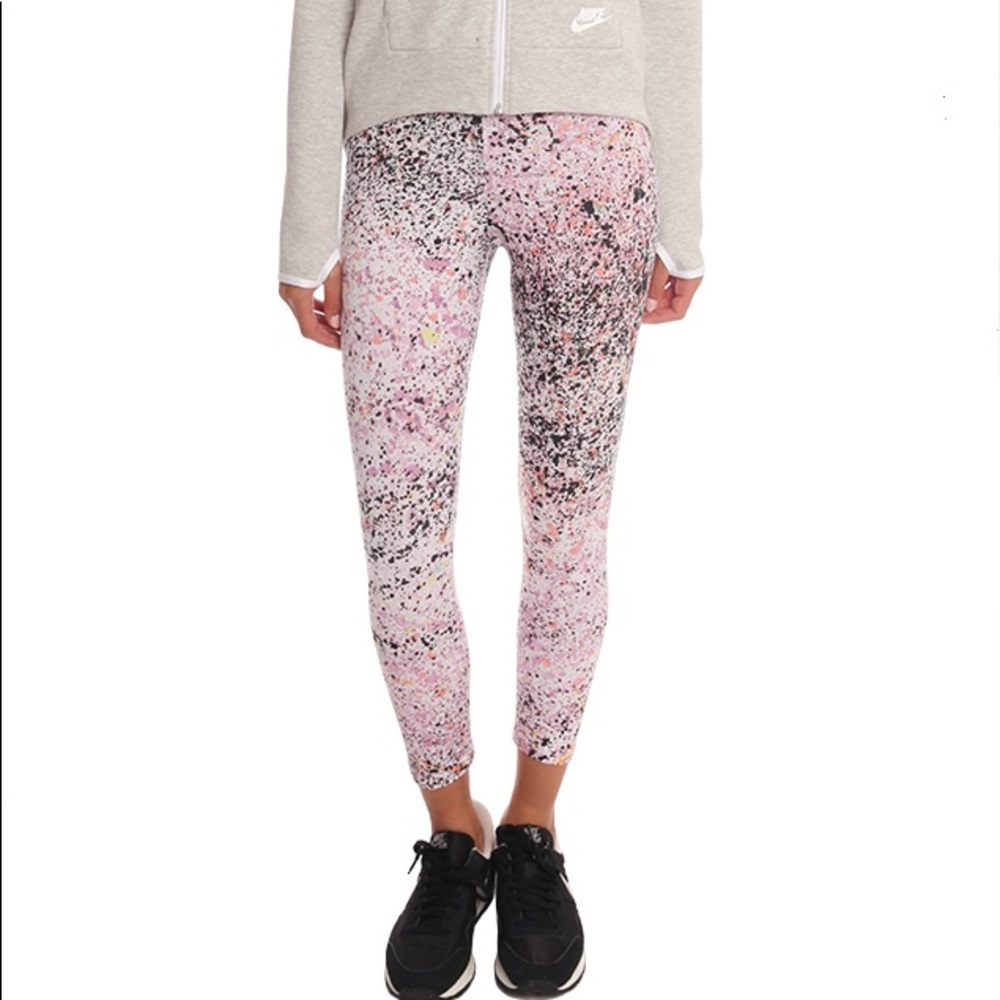 Nike Women's Pink Lava Glow Cropped Club Legging